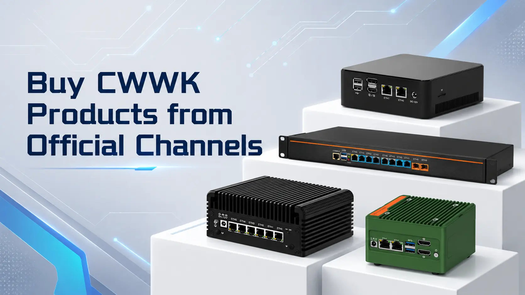 CWWK official channels for buying mini PCs NAS hardware firewall appliances rackmount servers and industrial PCs