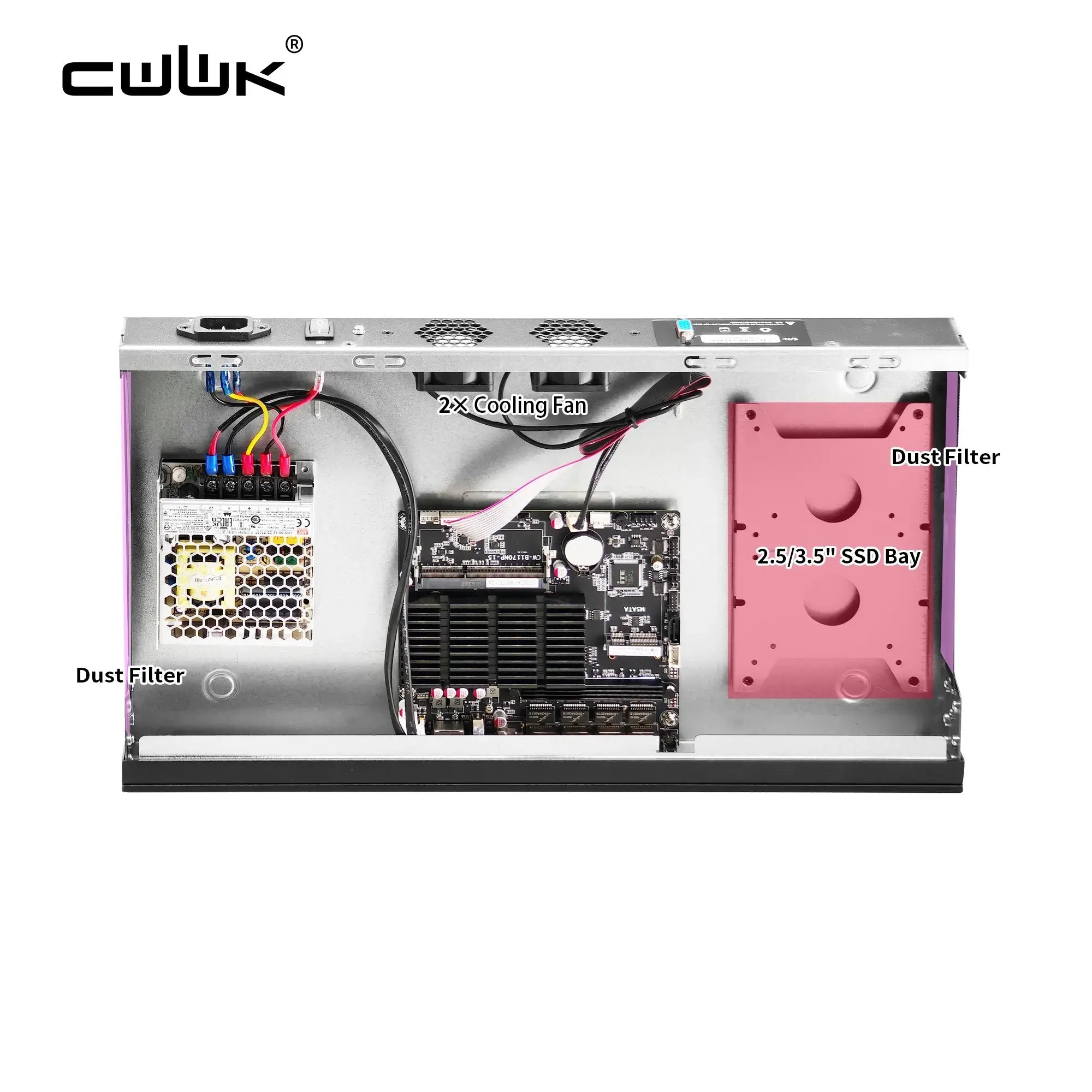 CWWK U12(13 inch)/U13(19 inch) 1U Rackmount 2.5GbE Router, Intel N3160, 4 Intel i226 LAN