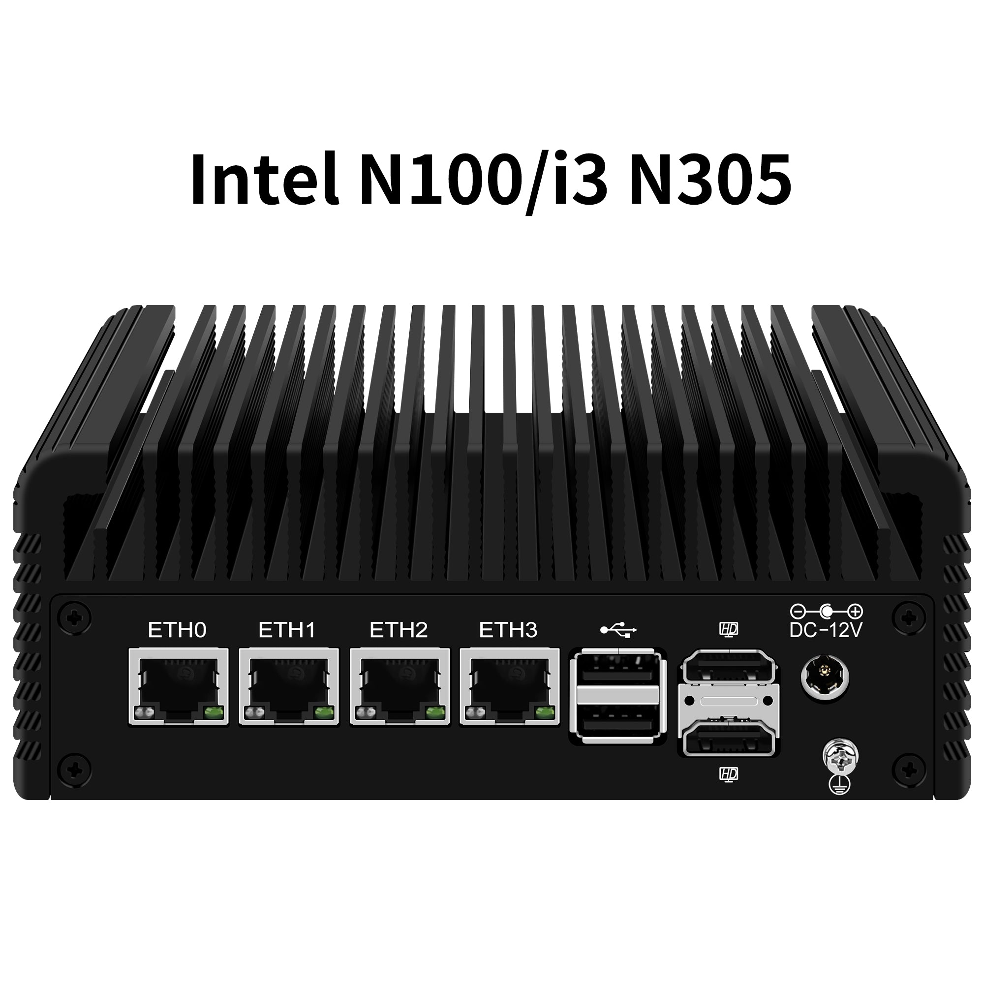 CWWK F2 Fanless Mini PC Firewall Hardware for Opnsense Pfsense,Softer Router Intel N150 N100 N305 N355, 4 x 2.5 Gbe i226V Lan