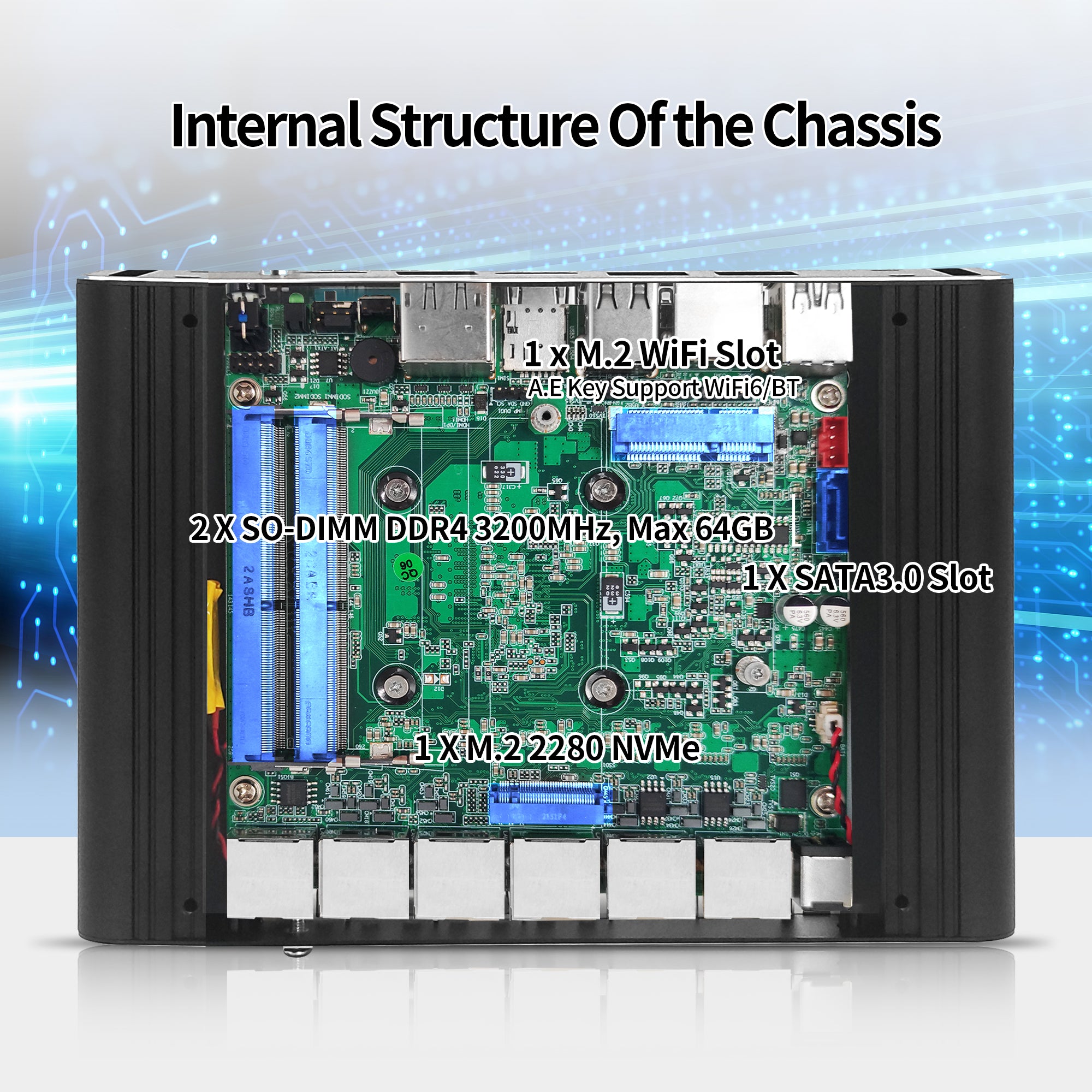CWWK F24 Micro Computer Hardware Namely Firewalls Celeron J6413, Fanless Mini PC Support OPNsense, Office Network Appliance Dual 4K HD, DP, SIM Slot, Barebone (No RAM/SSD/OS)
