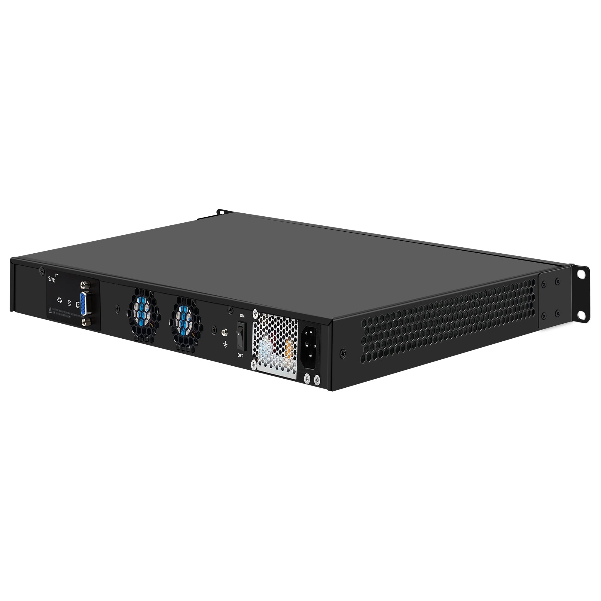 CWWK CW-25 19” 1U Firewall Appliance Core i5 8500/Core i7 8700/Core i7 9700, 6 x i225V 2.5GbE LAN + 2 x 10Gb SFP+ Firewall Hardware VPN Router PC, DDR4 RAM SSD OPNsense Hardware Rackmount for Homelab with VGA, SIM