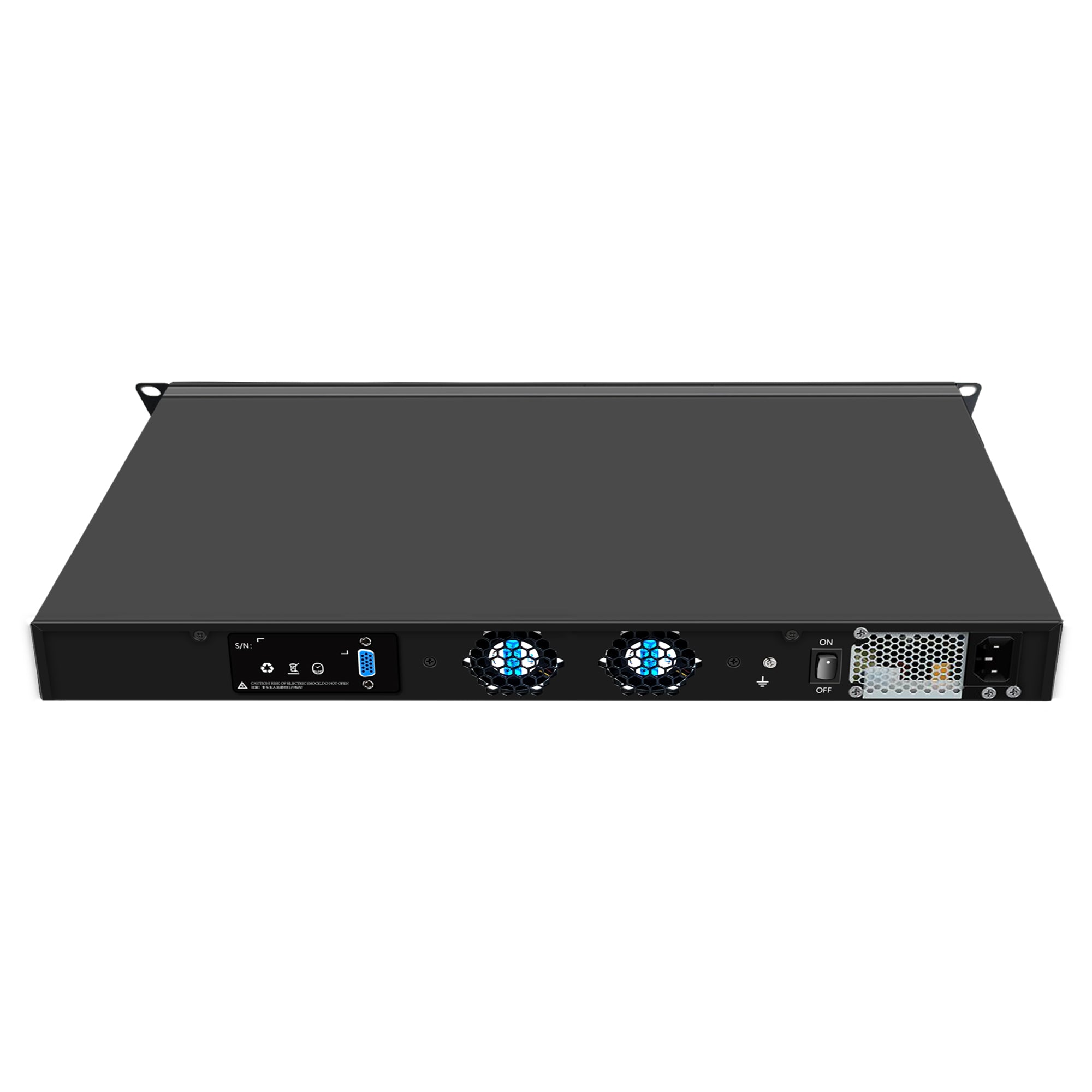 CWWK CW-25 19” 1U Firewall Appliance Core i5 8500/Core i7 8700/Core i7 9700, 6 x i225V 2.5GbE LAN + 2 x 10Gb SFP+ Firewall Hardware VPN Router PC, DDR4 RAM SSD OPNsense Hardware Rackmount for Homelab with VGA, SIM