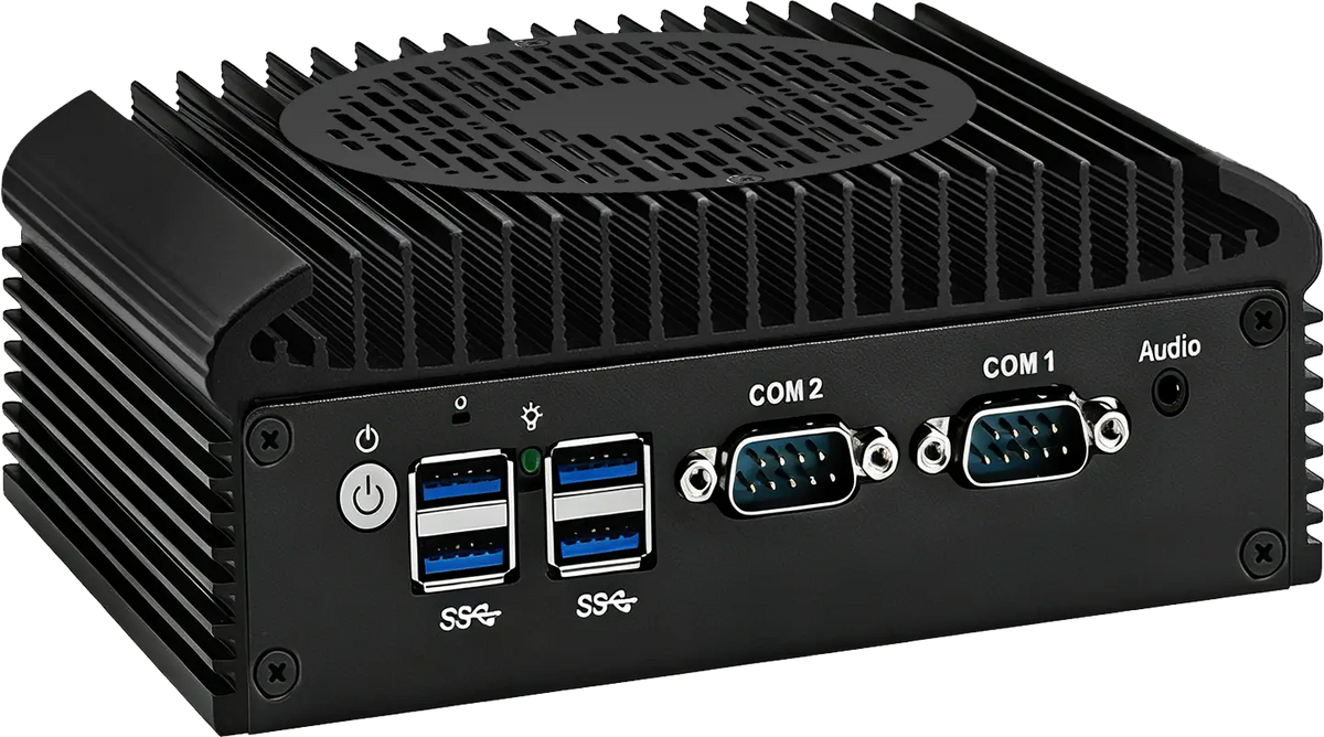 CWWK C12 Industrial Box PC with Dual COM & Dual LAN