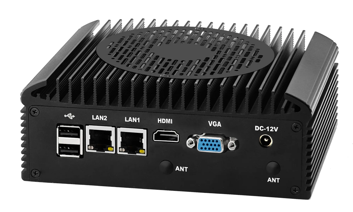 CWWK C12 Industrial Box PC with Dual COM & Dual LAN
