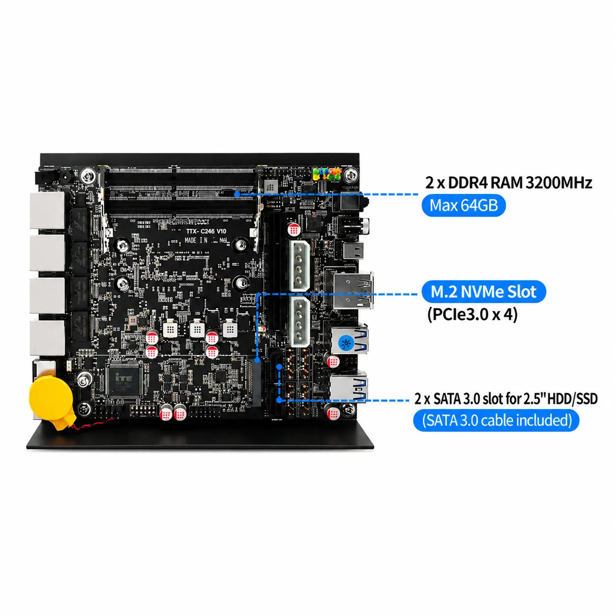 CWWK F15 8-Port 2.5GbE Firewall Mini PC with Fan
