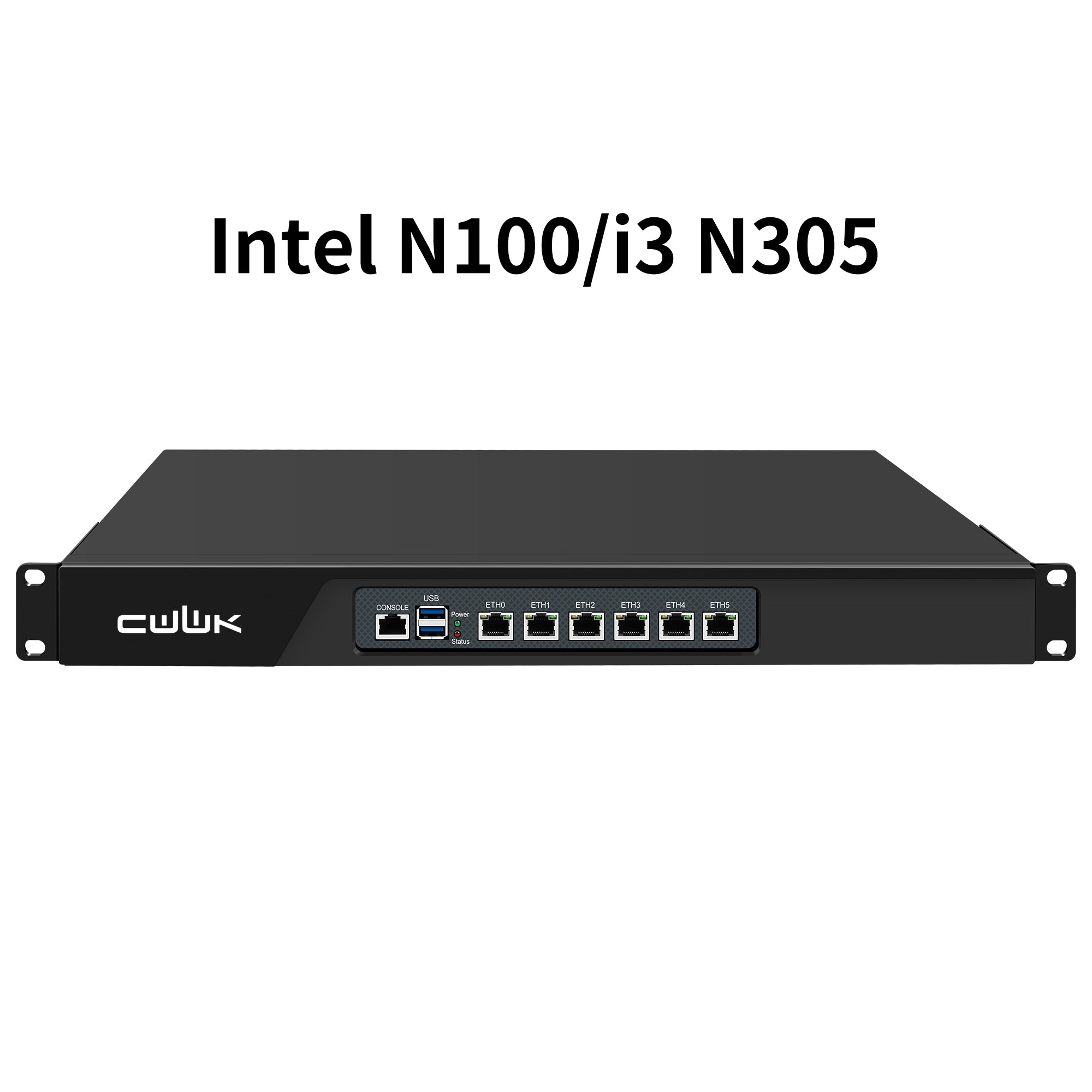 CWWK CW-U1 Firewall Appliance N305/N100 U1, 6 x i226-V 2.5GbE LAN Firewall Hardware VPN Router PC, DDR5 RAM SSD OPNsense Hardware 19”Rackmount for Homelab Server with VGA, SIM