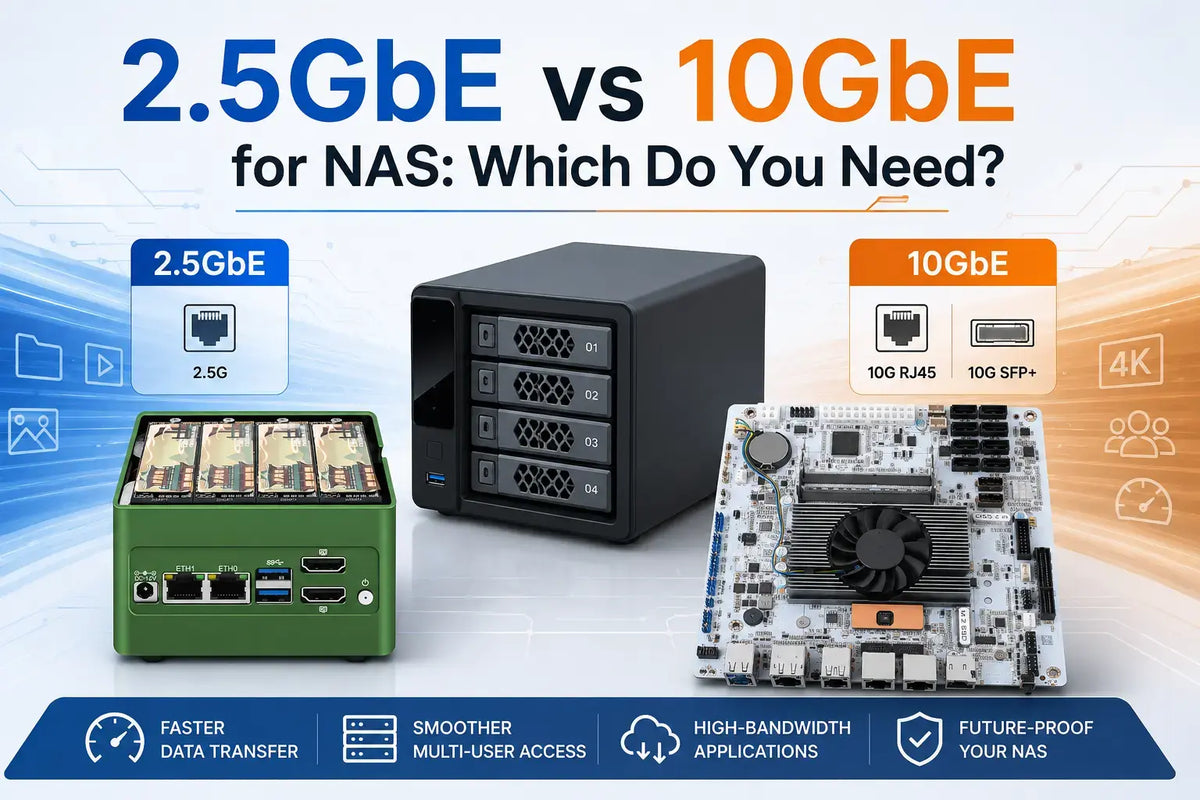 2.5GbE and 10GbE NAS hardware compared for network speed and storage performance