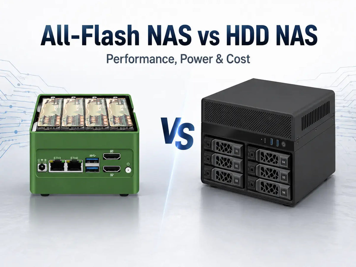 All-flash NAS and HDD NAS compared for performance, power consumption and cost