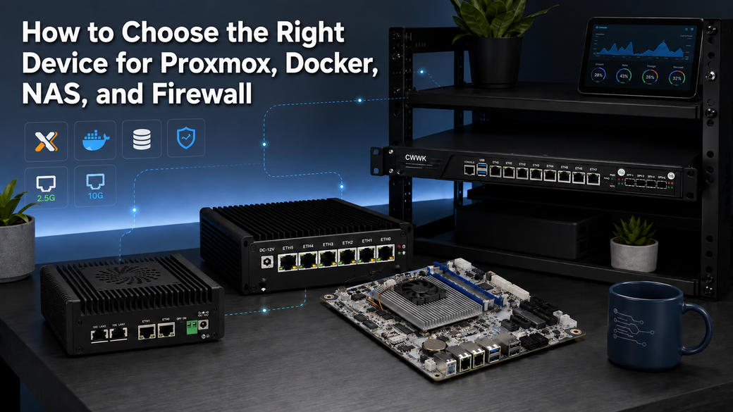 CWWK Home Lab Guide: How to Choose the Right Device for Proxmox, Docker, NAS, and Firewall