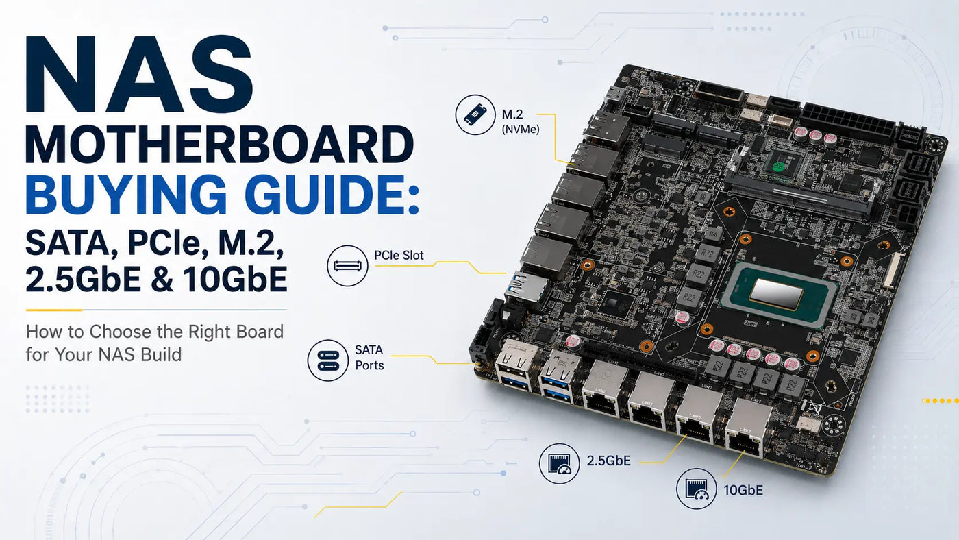 NAS Motherboard Buying Guide: SATA, PCIe, M.2, 2.5GbE & 10GbE