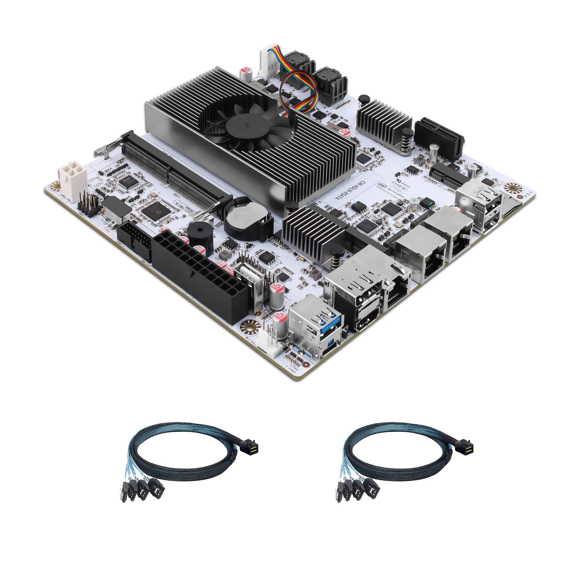 CWWK M8 NAS Motherboard 8 Bay with 10GbE RJ45 LAN, N150/N355CPU Mini ITX PC Motherboard