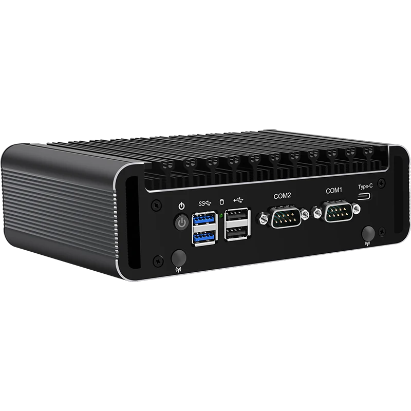 CWWK C5 Mini PC Firewall,Industrial Micro Appliance J6413, 5 Port i226V 2.5GbE LAN 2 x Com, OPNsense Hardware, Type-C, TF, 2 Display, DDR4  RAM  NVMe SSD