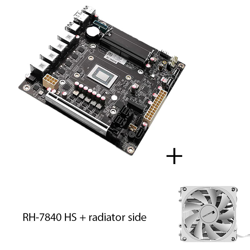 CWWK M7 AMD 8845HS Nas Motherboard 8-bay/9-bay 8K display 4 network 2.5G/9 SATA/PCIe x16 ITX