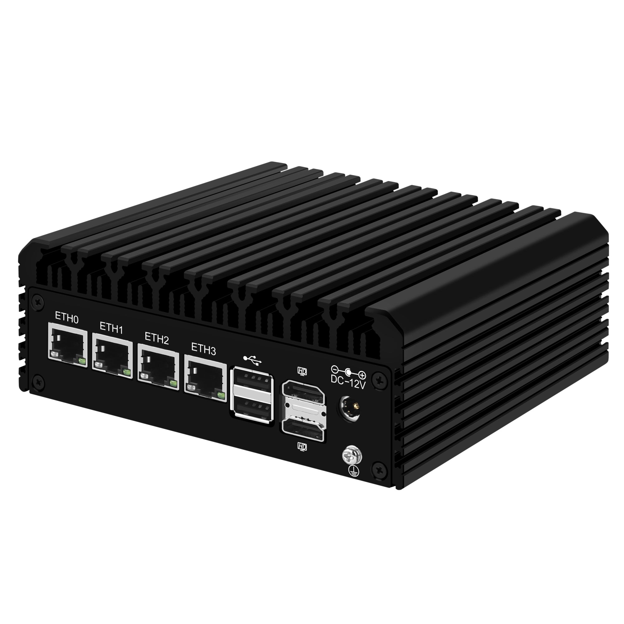 CWWK F1 Fanless Mini PC Firewall Hardware for Opnsense Pfsense,Softer Router Intel N100 N305, 4 x 2.5 Gbe i226V Lan, DDR5 8 GB RAM 128 GB NVMe SSD