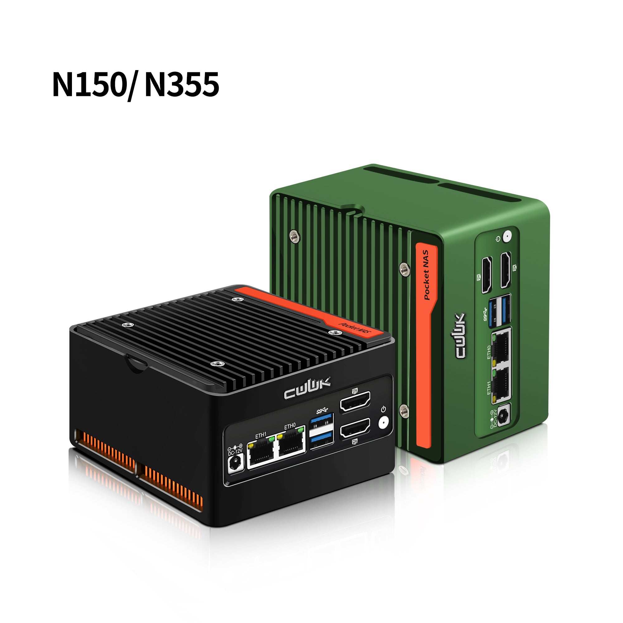 CWWK X86-P6 N150/N355 Mini PC NAS , 4 x M.2 NVMe X86-P6 Mini Desktop Computer with 2 x  i226-V 2.5GbE LAN, DDR5 Micro PC , 2-Display, WiFi7/BT5.4 Expandable