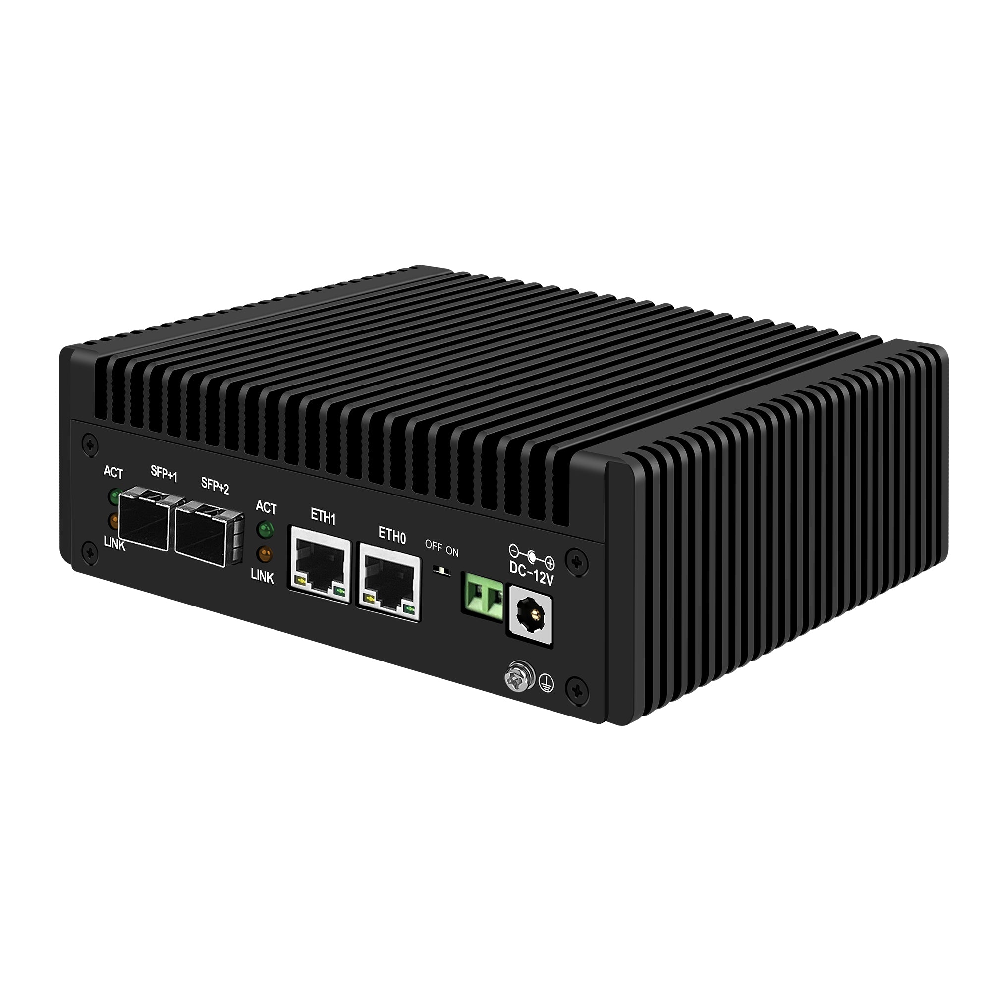 CWWK S8 N100/N150/N305/N355 Mini PC Firewall Appliance, Dual 10GbE SFP+ Mini Computer with 2 x i226-V 2.5GbE LAN, OPNsense Micro PC DDR5, USB-C, MicroSD, 2-Display, AES-NI