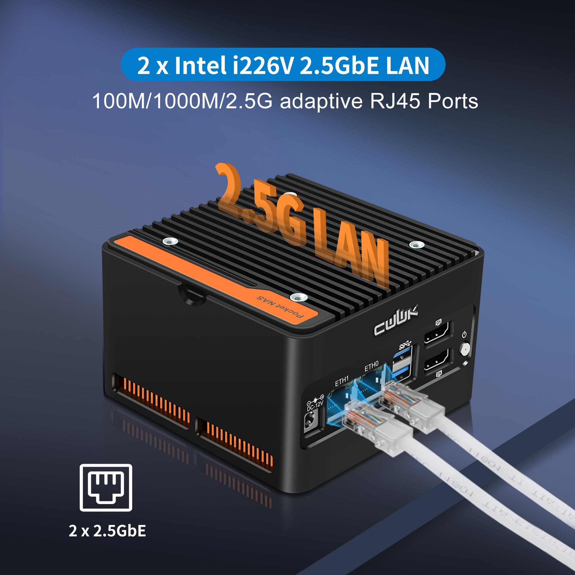 CWWK X86-P6 N150/N355 Mini PC NAS , 4 x M.2 NVMe X86-P6 Mini Desktop Computer with 2 x  i226-V 2.5GbE LAN, DDR5 Micro PC , 2-Display, WiFi7/BT5.4 Expandable