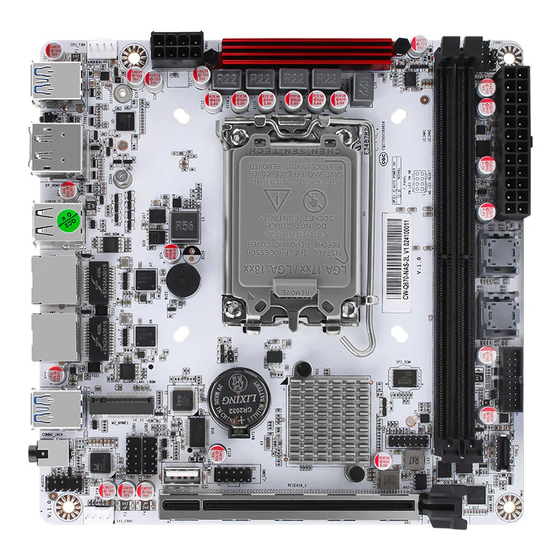 CWWK NAS-B-Q670-Plus 8 Bay NAS Motherboard with Dual 2.5GbE and 3x M.2