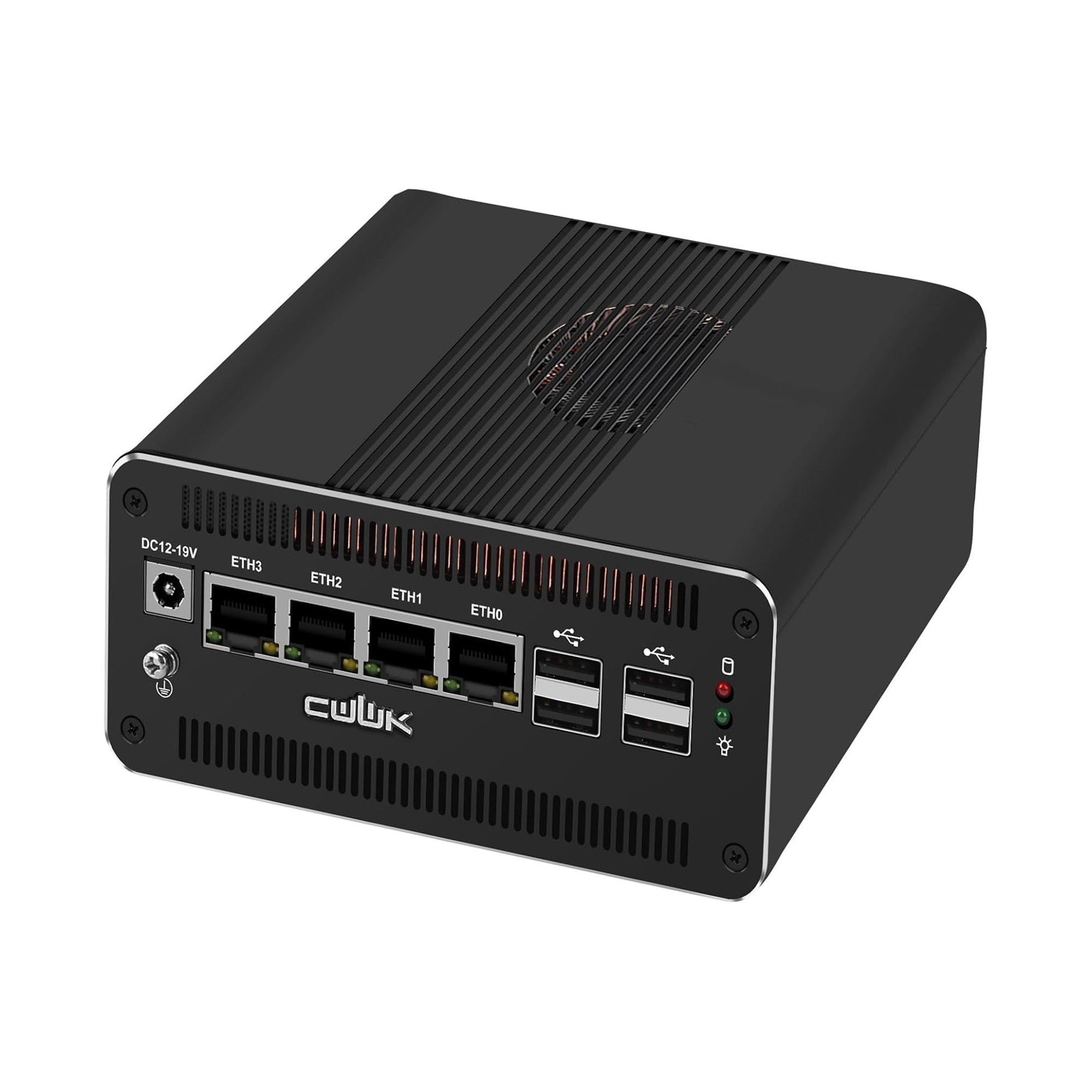 CWWK AI Mini PC Core Ultra 7 155H Firewall Appliance, 8 x 2.5GbE LAN Mini Computer, F27/F28 Linux Server Micro PC, Win11 Pro, DDR5 RAM NVMe, PCIe4.0 x4, USB4(40Gbps), HD/DP