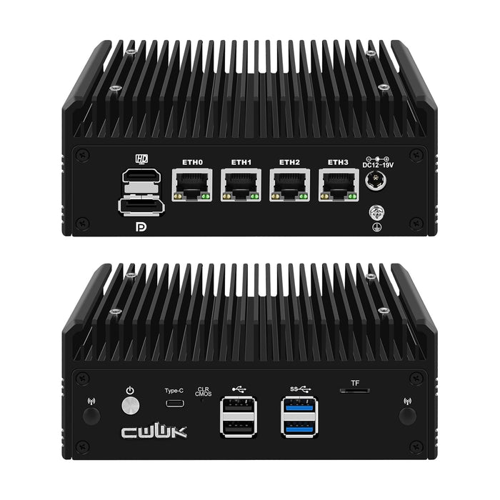 CWWK F16 4-Port 2.5GbE Fanless Firewall Mini PC