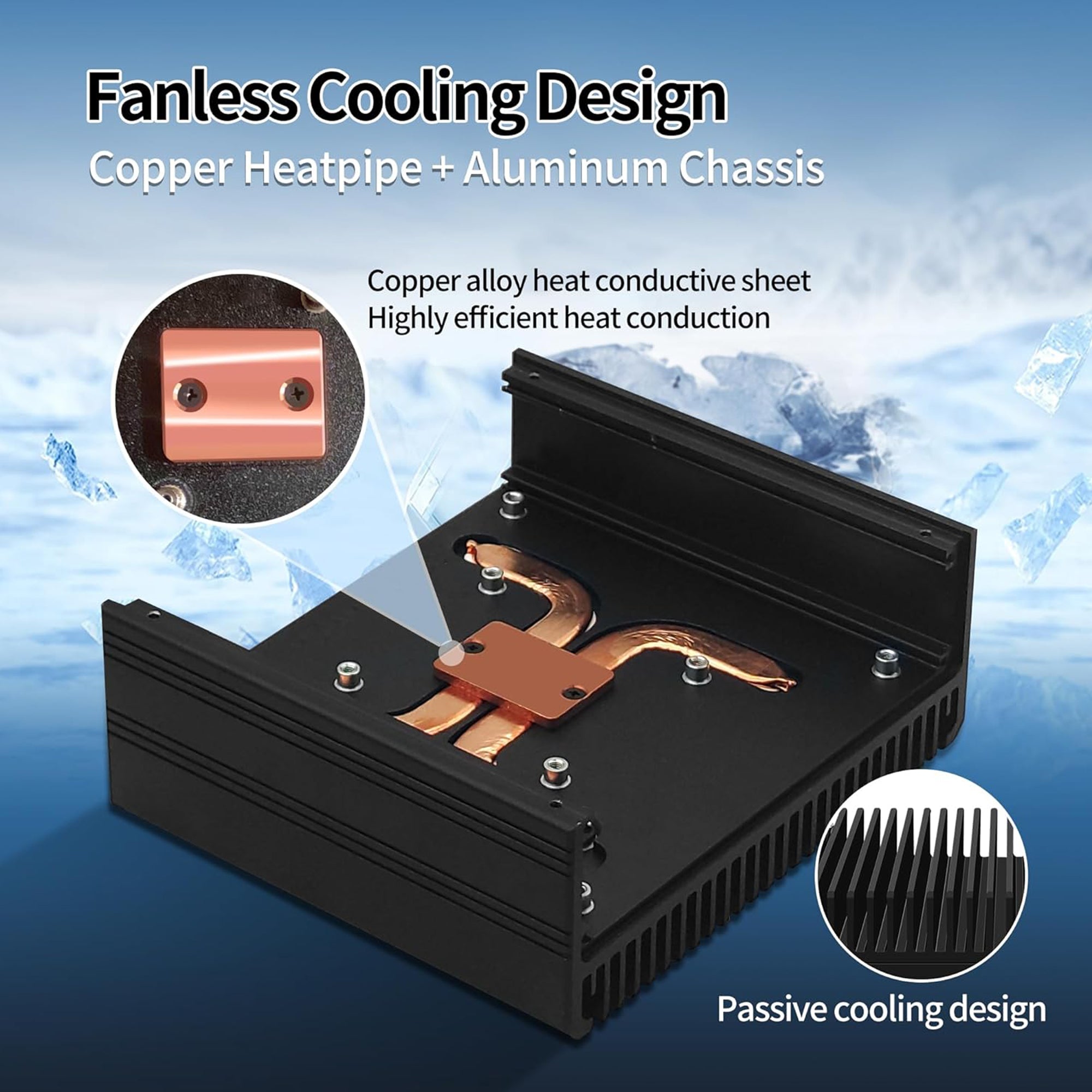 CWWK Mini PC F16 Fanless Ryzen 5 5500U Firewall Appliance, 4 x i226-V 2.5GbE LAN OPNsense Mini Computer