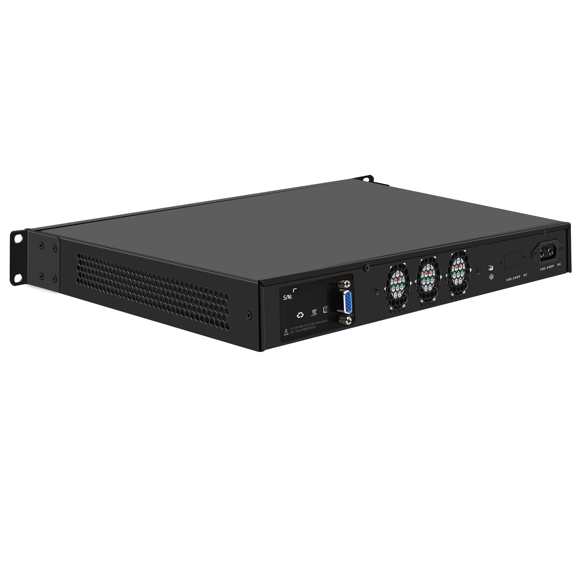 CWWK N3 19 Inch 1U Rack mount, N100/N200/i3 N305,Firewall Hardware Network Security Appliance, Router PC,  4 x I226V 2.5GbE LAN, Console, OPNsense, AES-NI, VGA, GPIO, DDR5 RAM  SSD