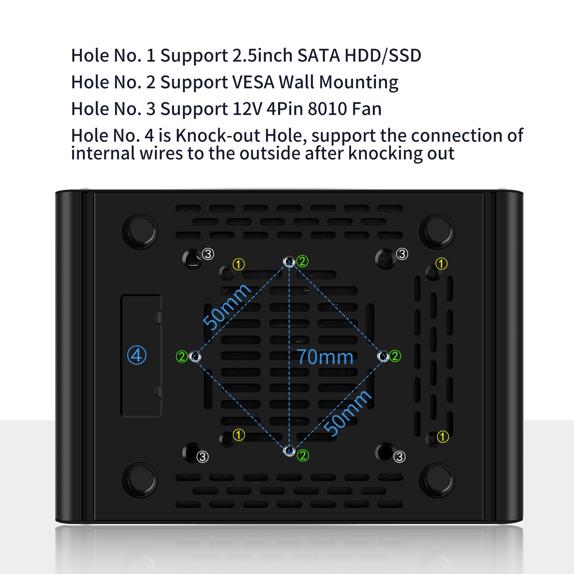 CWOS P02 Minicomputers N150 N355 Mini PC Firewall Appliance, 2 x 10GbE SFP+ Mini Computer with 2 x i226-V 2.5GbE LAN, OPNsense Micro PC, Dual 4K Display, USB-C, TF, AES-NI,S1