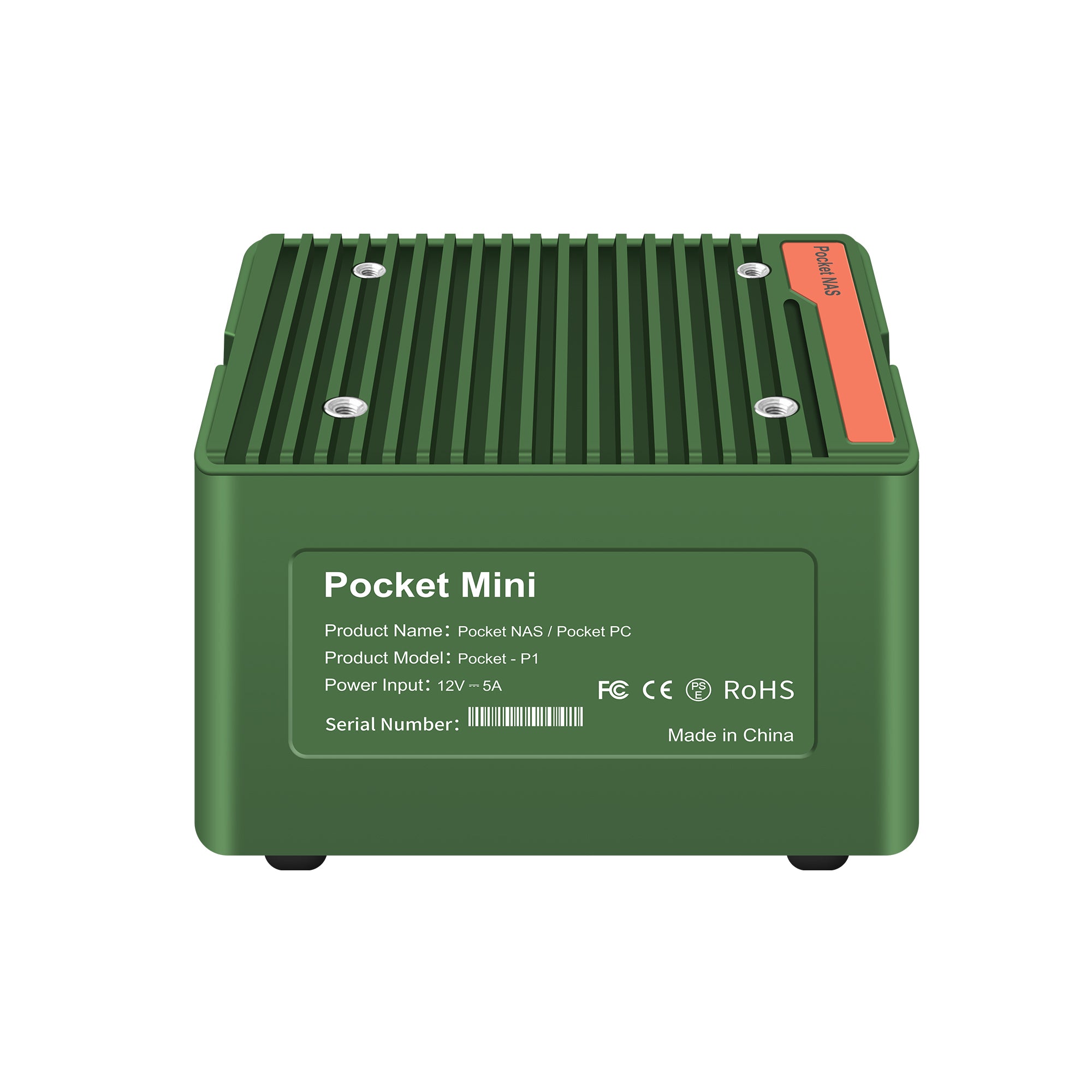CWWK X86 P5 PocketNAS,Core i3 N305/N100/N200 , 4x M.2 NVMe Micro PC with 2x i226-V 2.5GbE LAN, DDR5 Mini Desktop Computer with 16GB RAM 512GB SSD, USB3.2, Support Dual 4K Display, WiFi7/BT5.4 Expand,Green