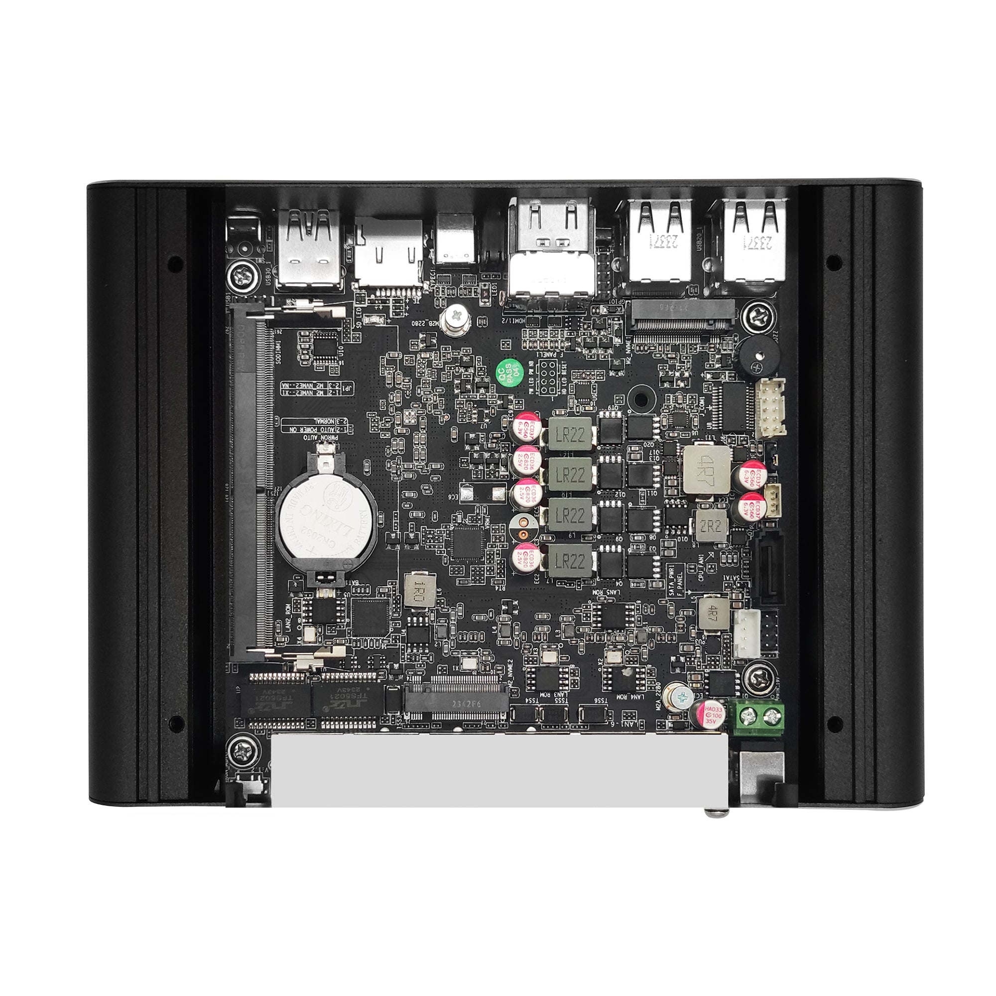 CWWK F11 Fanless Mini PC Firewall Hardware for Opnsense Pfsense,Softer Router Intel N150 N100 N305 N355, 6 x 2.5 Gbe i226V Lan, DDR5 RAM NVMe SSD
