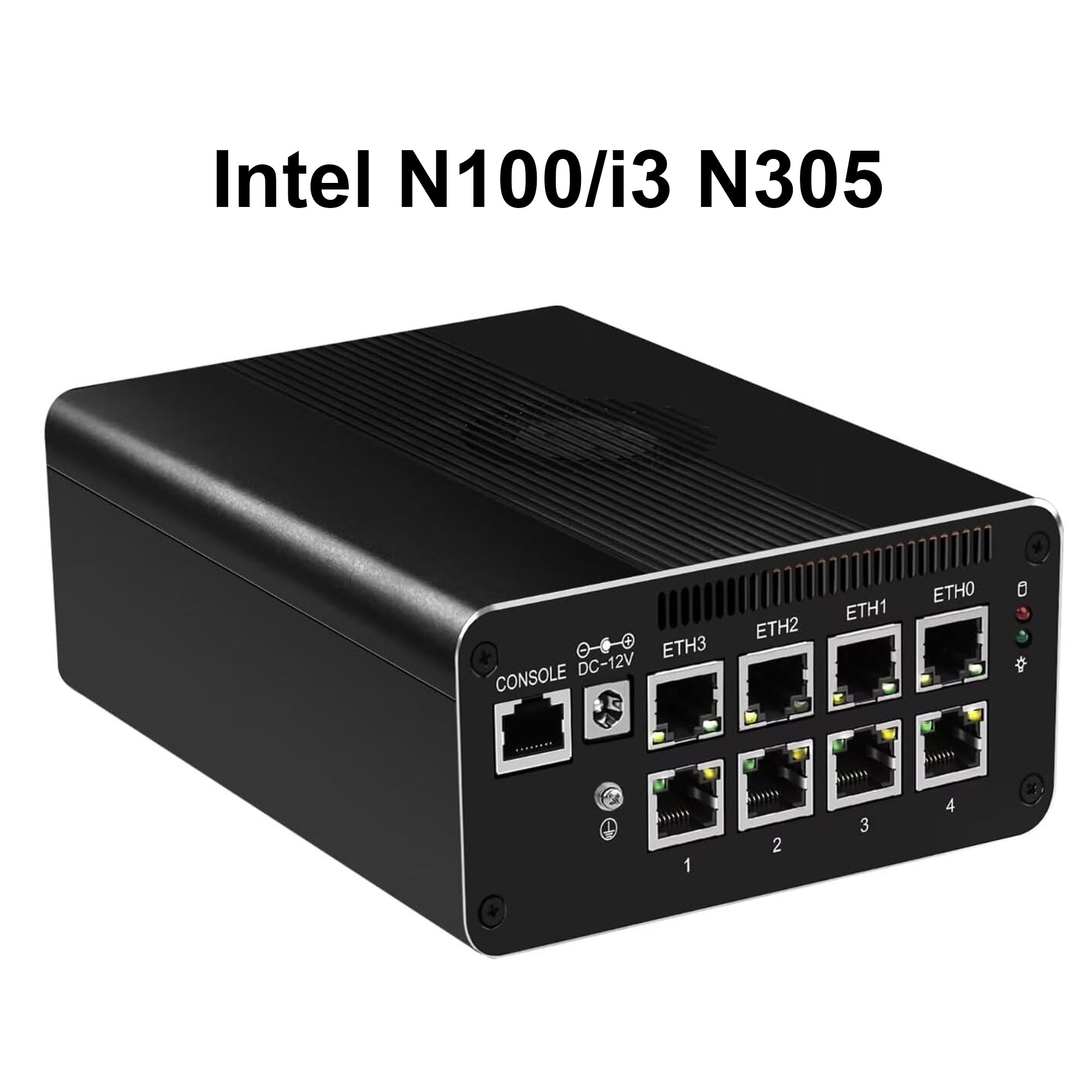 CWWK F13 Mini PC Firewall Micro Appliance, 8 Port i226V 2.5GbE LAN,Core i3 N305 OPNsense Router HardwarB RAM 128GB NVMe SSDe,3 Display DDR5 8G