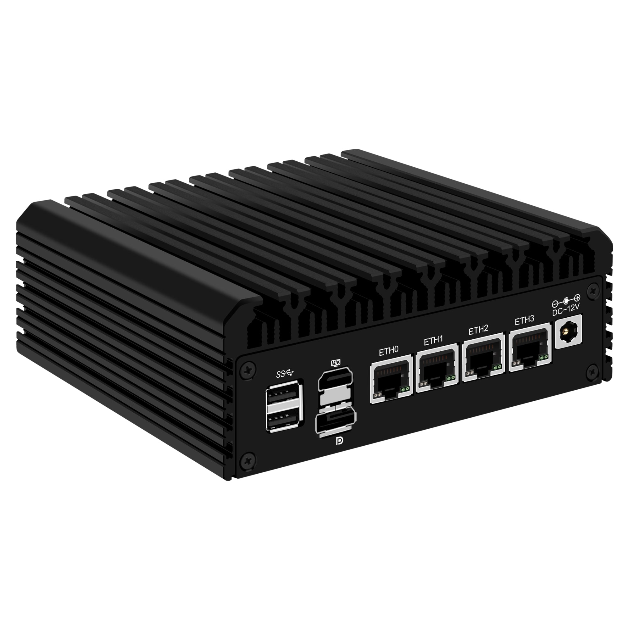 CWWK F6 Fanless Mini PC Firewall Hardware for Opnsense Pfsense,Softer Router Intel N100 N305, 4 x 2.5 Gbe i226V Lan, DDR5 RAM NVMe SSD