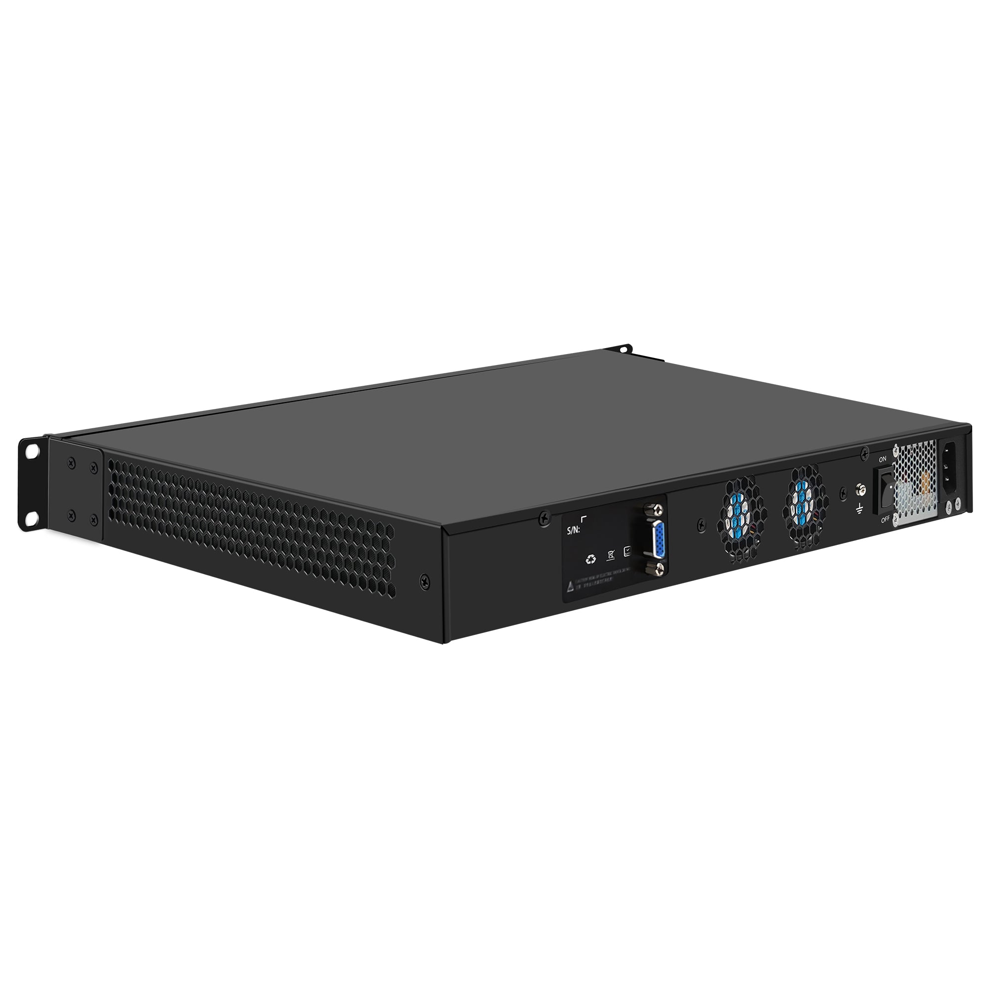 CWWK CW-25 19” 1U Firewall Appliance Core i5 8500/Core i7 8700/Core i7 9700, 6 x i225V 2.5GbE LAN + 2 x 10Gb SFP+  Firewall Hardware VPN Router PC, DDR4 RAM SSD OPNsense Hardware Rackmount for Homelab with VGA, SIM