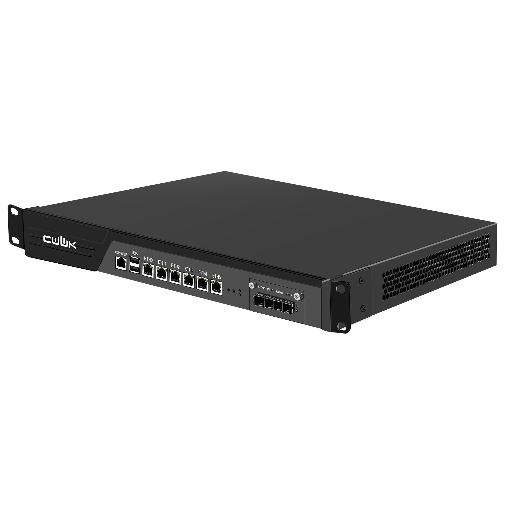 CWWK CW-25 19” 1U Firewall Appliance Core i5 8500/Core i7 8700/Core i7 9700, 6 x i225V 2.5GbE LAN + 2 x 10Gb SFP+  Firewall Hardware VPN Router PC, DDR4 RAM SSD OPNsense Hardware Rackmount for Homelab with VGA, SIM
