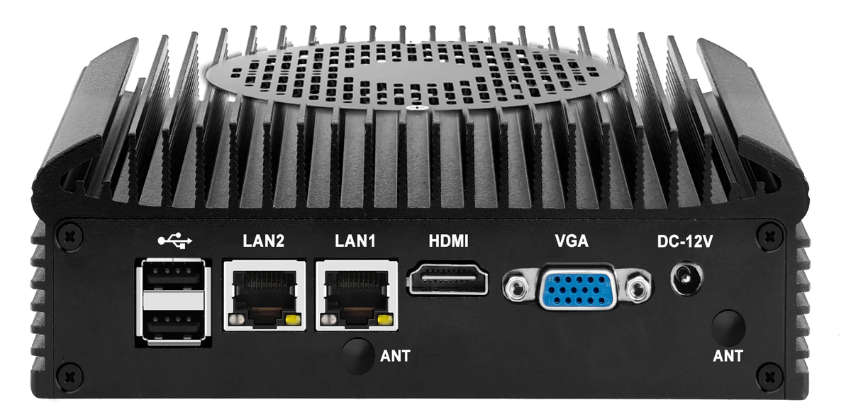 CWWK C12 Industrial Box PC with Dual COM & Dual LAN