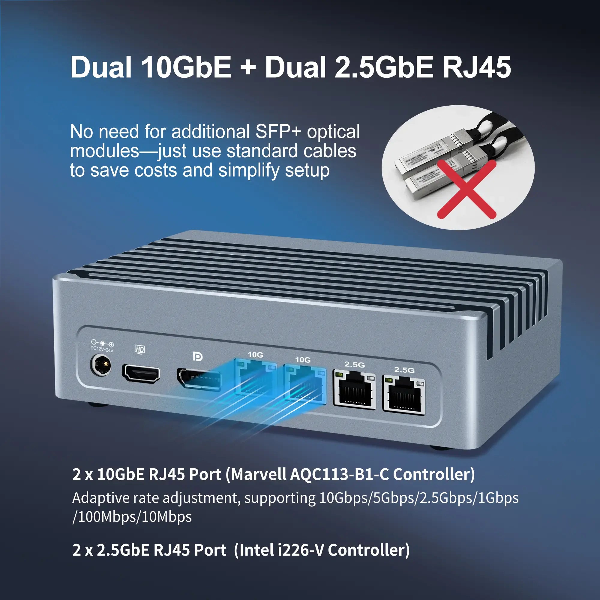 CWWK SilverCore CW-D2 Dual-LAN Dual-Power Industrial PC,DDR5