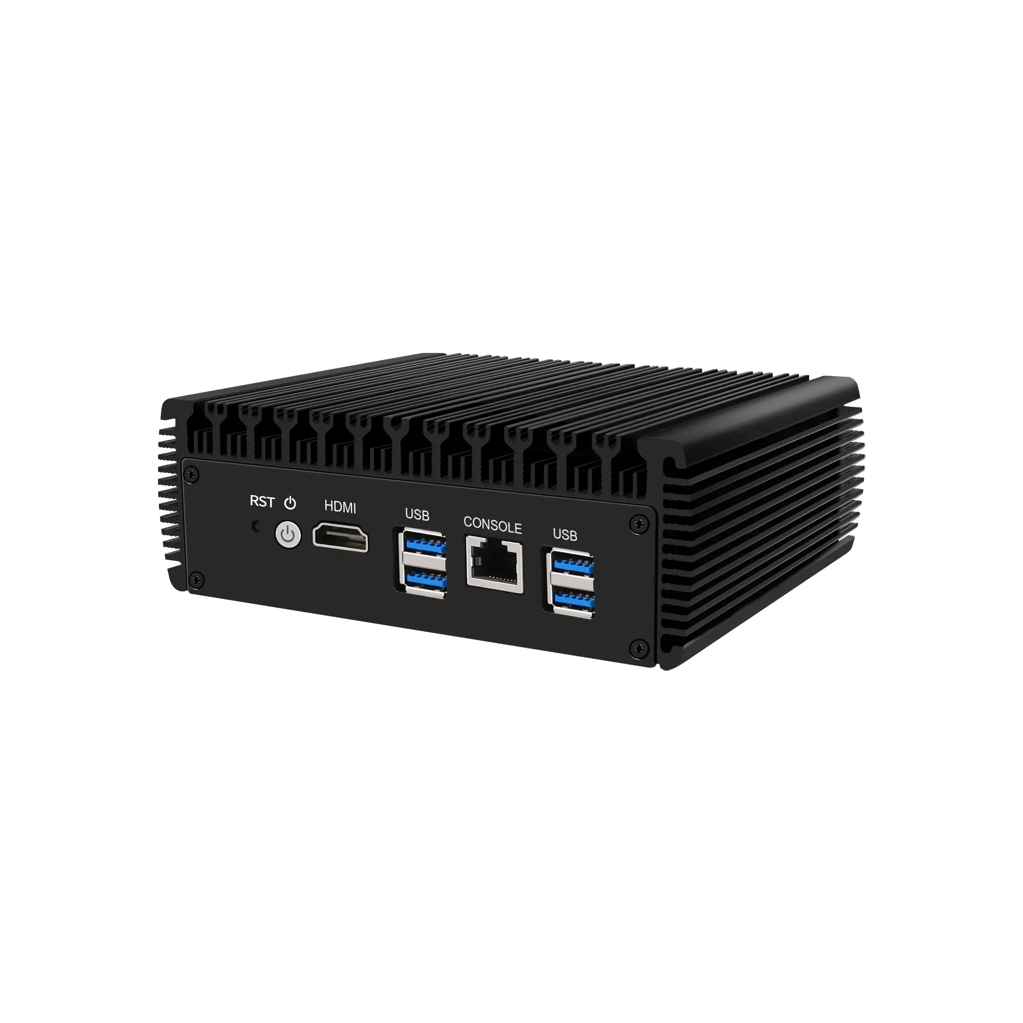 CWWK F21 Intel Core i5-8250U 6-LAN Firewall Mini PC, Gigabit Soft Router Appliance, DDR4, SATA, mSATA, Console Port, DC 12V