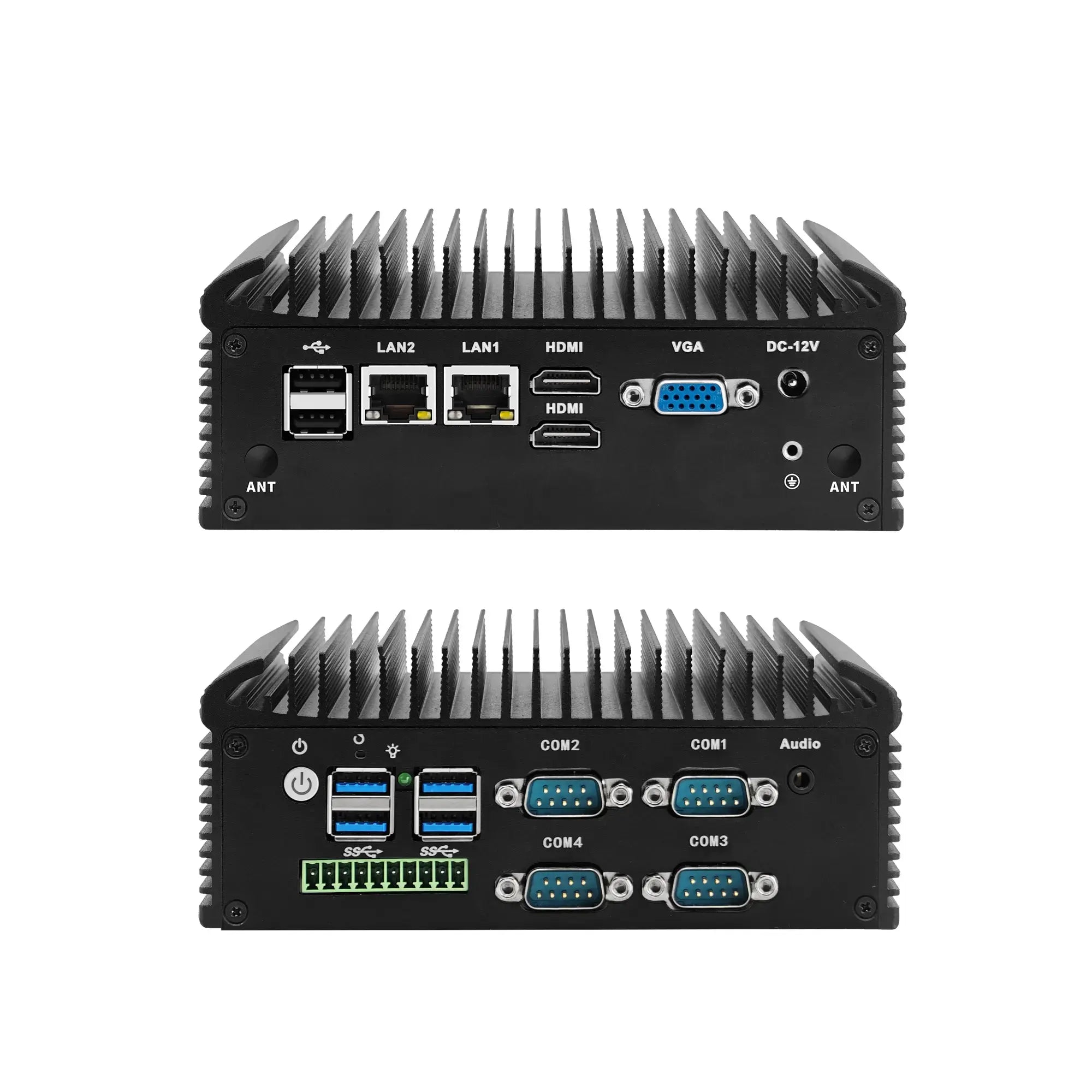 CWWK NUC32D Fanless Industrial NUC PC, Dual LAN, 2 COM / 4 COM, Intel Alder Lake-N