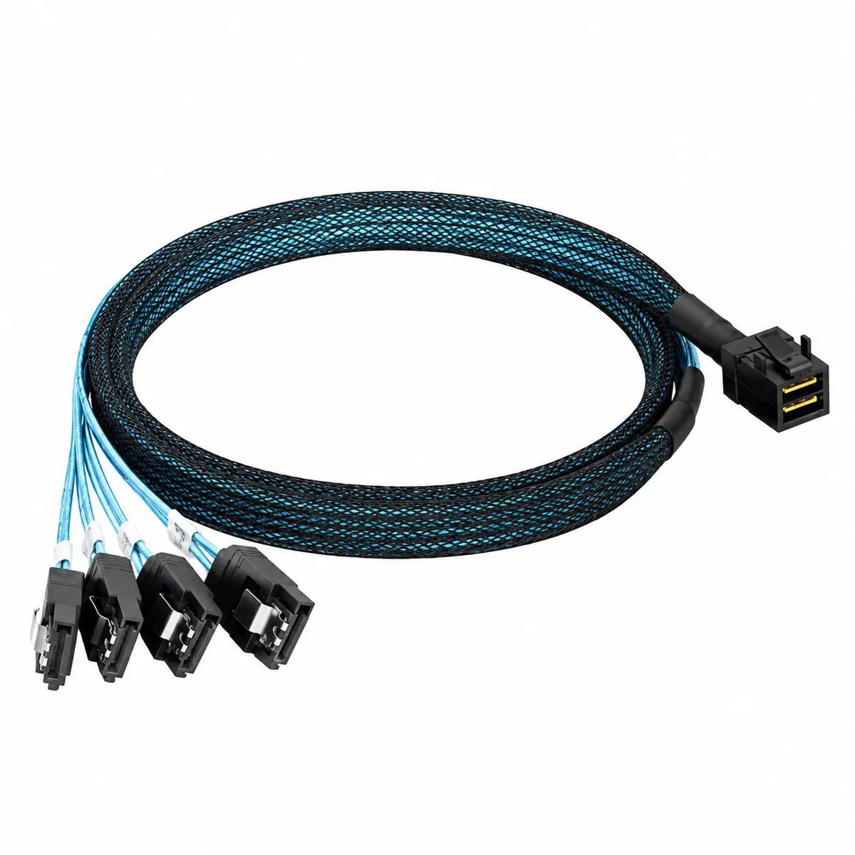 SFF-8643 to 4× SATA 3.0 Data Cable for CWWK NAS Motherboards