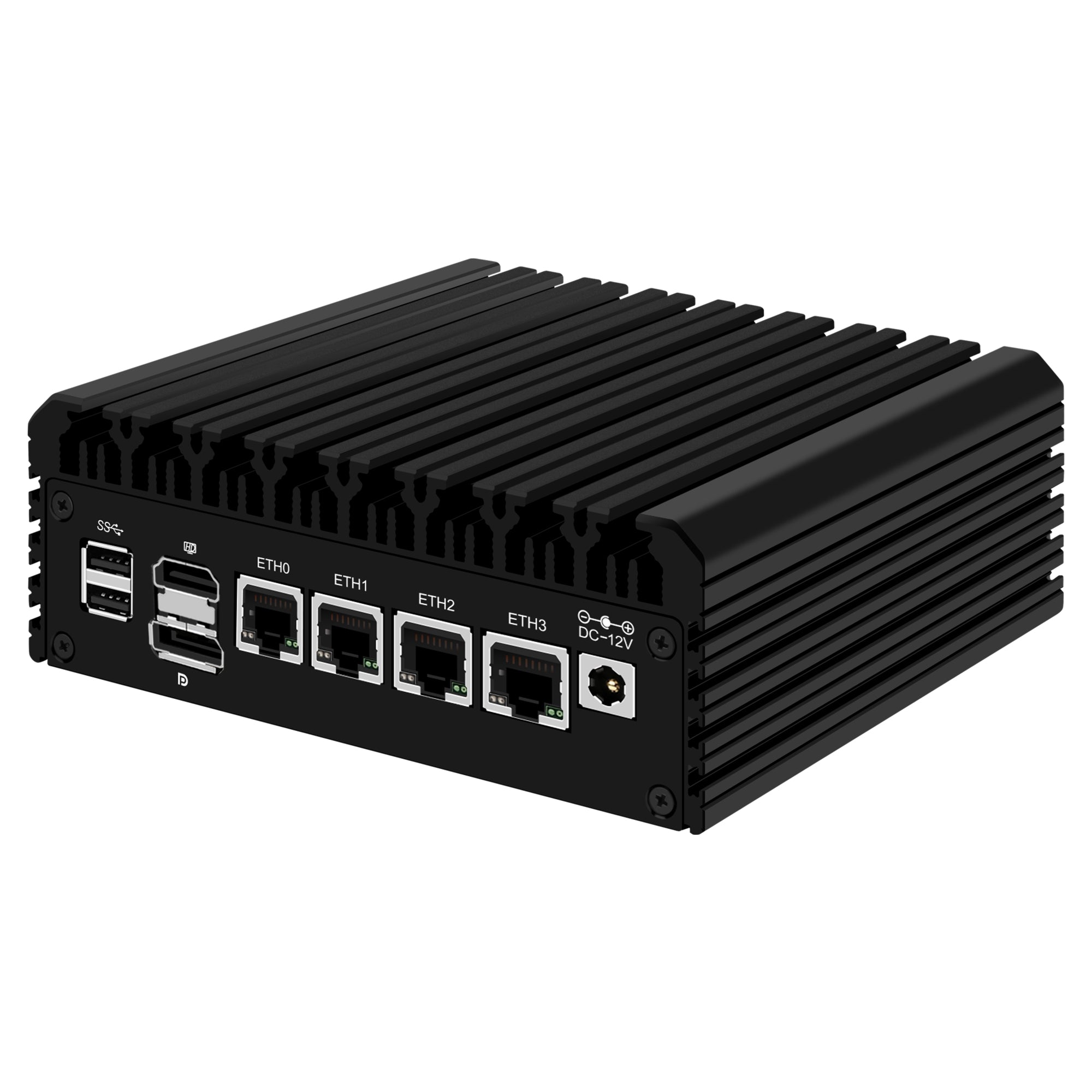 CWWK F6 Fanless Mini PC Firewall Hardware for Opnsense Pfsense,Softer Router Intel N100 N305, 4 x 2.5 Gbe i226V Lan, DDR5 RAM NVMe SSD