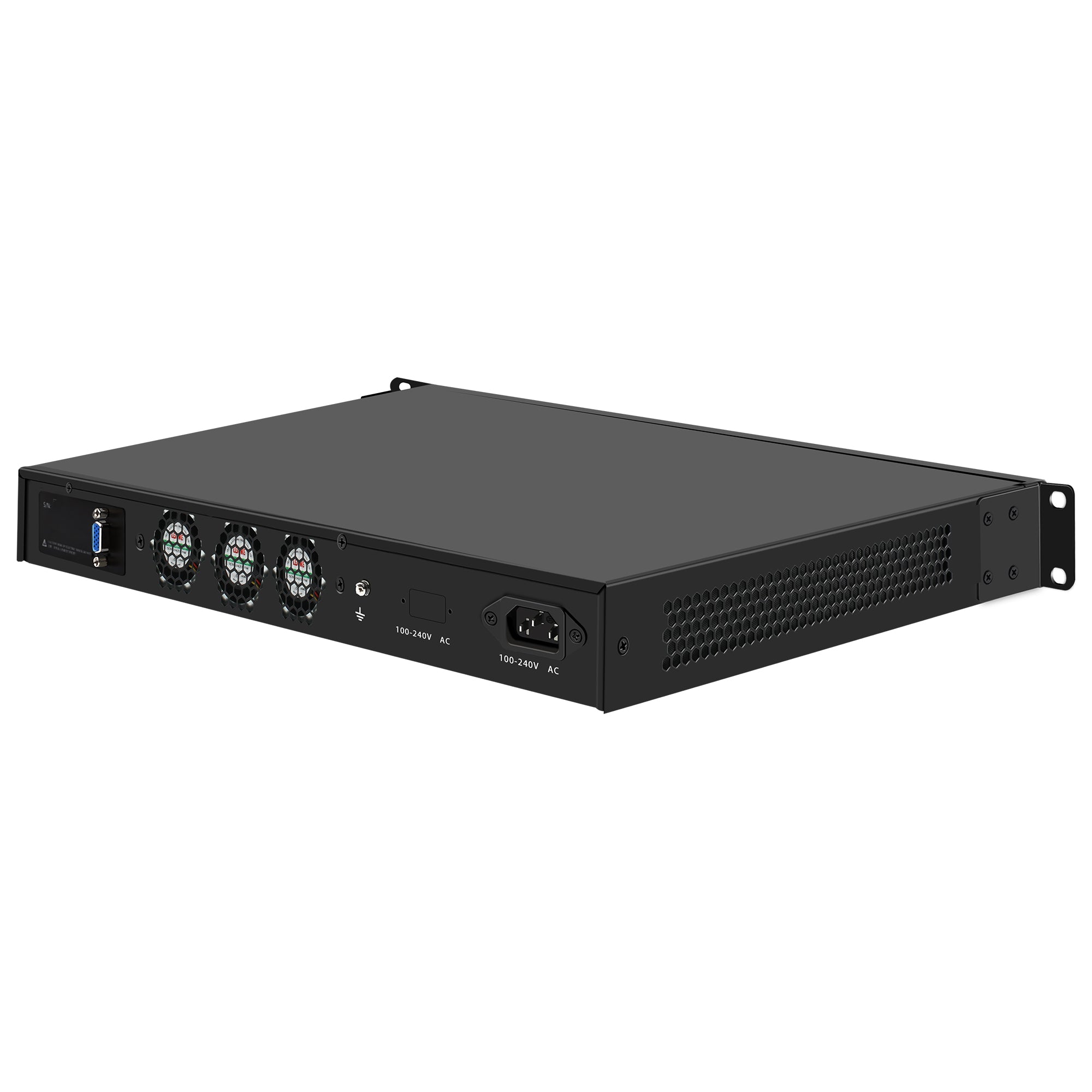 CWWK N3 19 Inch 1U Rack mount, N100/N200/i3 N305,Firewall Hardware Network Security Appliance, Router PC,  4 x I226V 2.5GbE LAN, Console, OPNsense, AES-NI, VGA, GPIO, DDR5 RAM  SSD
