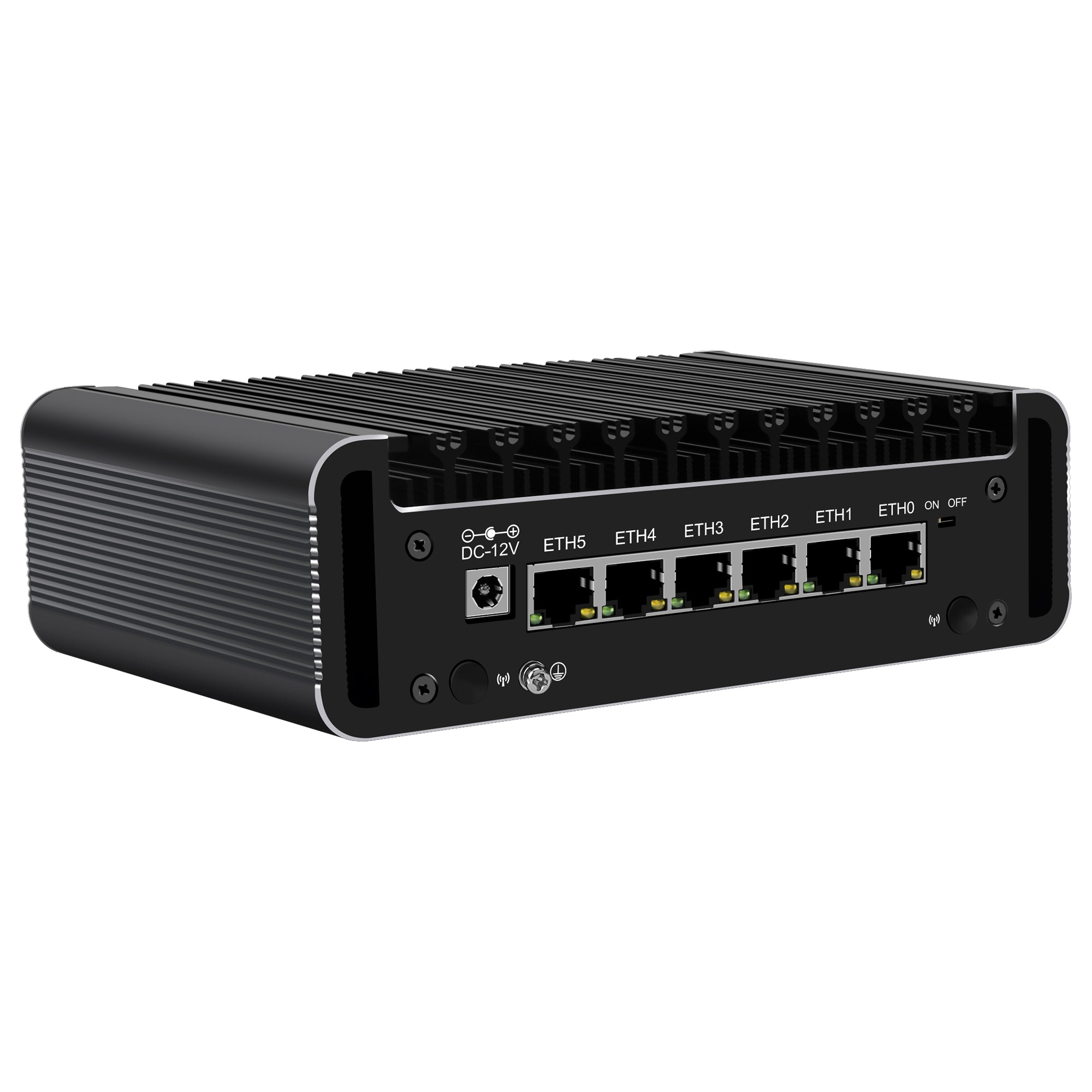 CWWK F11 Fanless Mini PC Firewall Hardware for Opnsense Pfsense,Softer Router Intel N150 N100 N305 N355, 6 x 2.5 Gbe i226V Lan, DDR5 RAM NVMe SSD