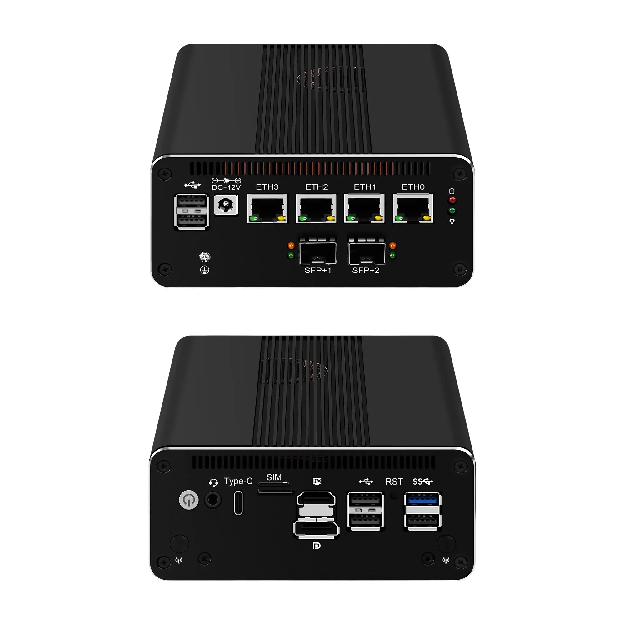 CWWK S3 Mini PC Router Micro Firewall Appliance, 2 X 10GbE SFP+, N100/N305/N150 OPNsense Hardware, 4 x i226V 2.5GbE LAN Ports, Console COM, Router OS DDR5 RAM NVMe SSD